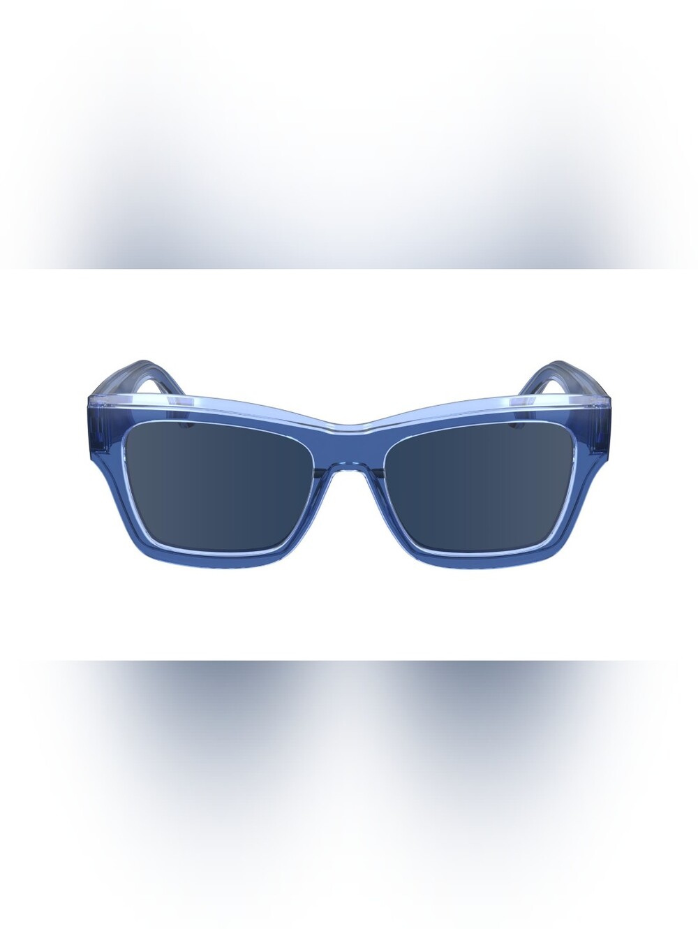 Calvin Klein Jeans Blue Transparent Frame Sunglasses